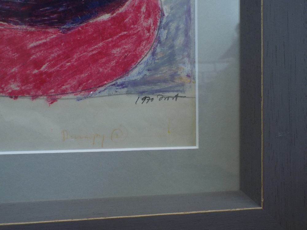 Terry Frost (1915-2003) - 'Dumpy 1', signed and dated 1970, oil pastels, 27.5 x 20cm, framed - Image 3 of 5