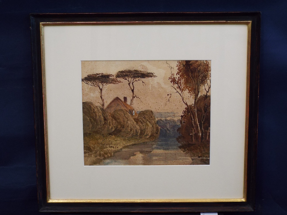 David Cox - (B.1914) 'Landscape', signed, watercolour, 22.5 x 27cm, framed - Image 2 of 3