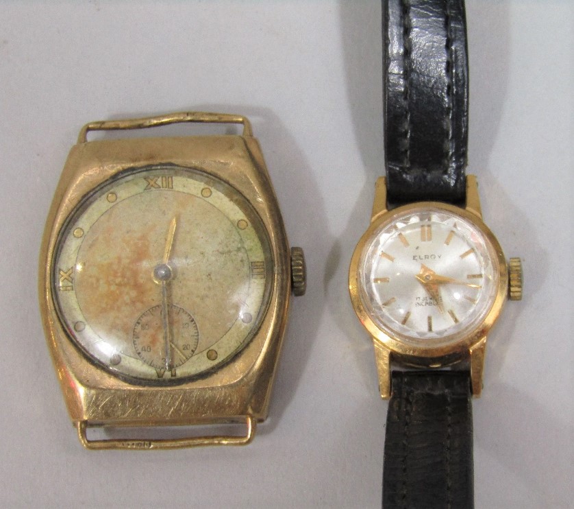 A mixed collection of watches to include a ladies 18ct Elroy cocktail watch upon a period leather - Image 2 of 3