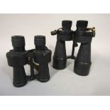 Two pairs of Ross binoculars to include a 7 x 50 Stepnite with independent eye focus and a rare