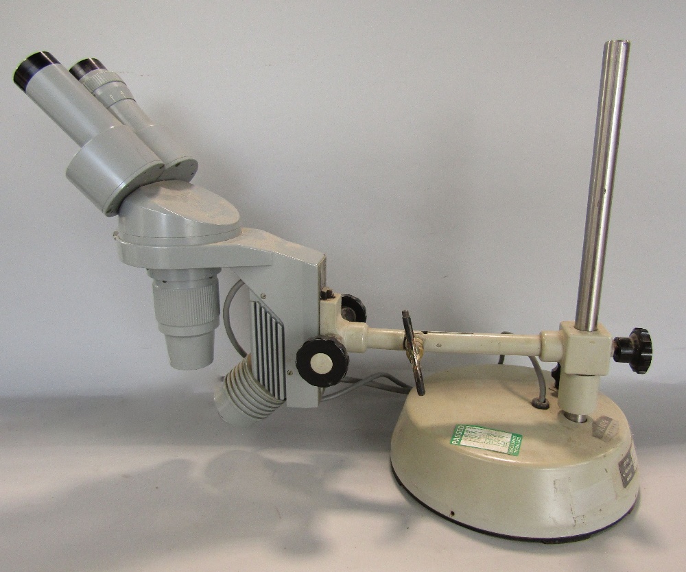 Three microscopes- Opax number 214251, a Prior of London number 12495, both with travel cases and - Image 4 of 4