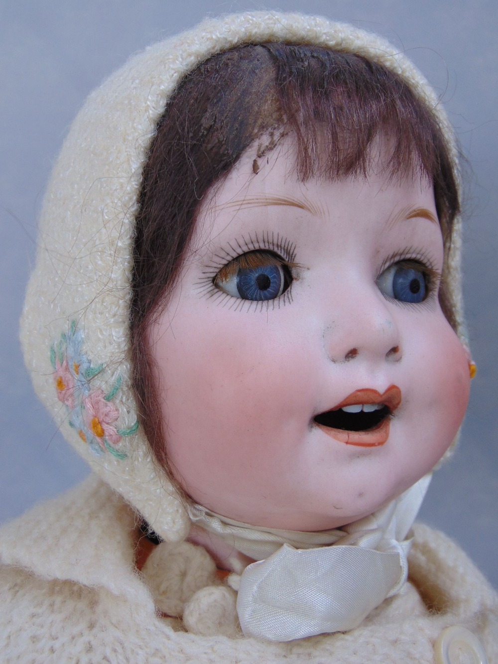 Vintage German bisque headed doll marked '300' with closing eyes, jointed limbs, open mouth and - Image 4 of 4