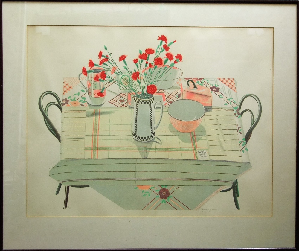 Glynn Boyd Harte (1948-2003) - 'Kitchen Table', signed, Francis Kyle Gallery label verso, - Image 2 of 5