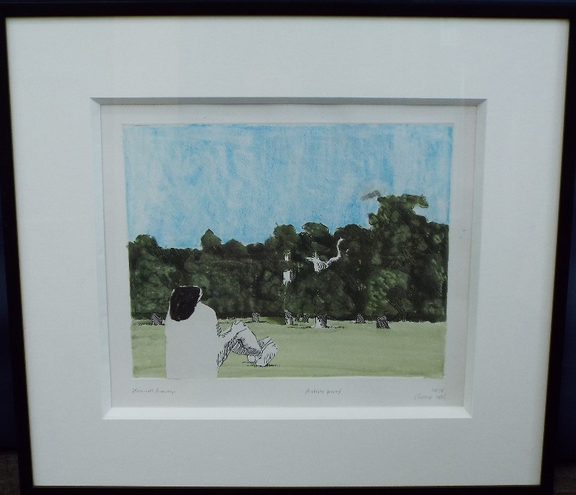 Kennith Armitage (1916-2002) - 'Park Scene', signed and dated 1978-1981, mixed media artist proof, - Image 2 of 4