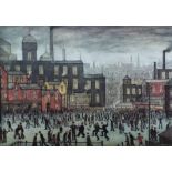 Laurence Stephen Lowry (1887-1976) - 'Our Town', signed, 560/850 lithograph, the mount inscribed '