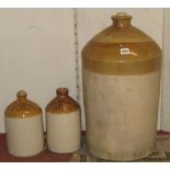 A vintage six gallon glazed stoneware jar stamped Godsall & Sons Brewers Wine and Spirit Merchant