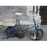 A vintage Raleigh RSW MkII bicycle in blue colourway