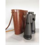 A pair of an Beck Kassel 'Planet' 22 x 80 binoculars, C/W Nikon tripod mount, including fitted