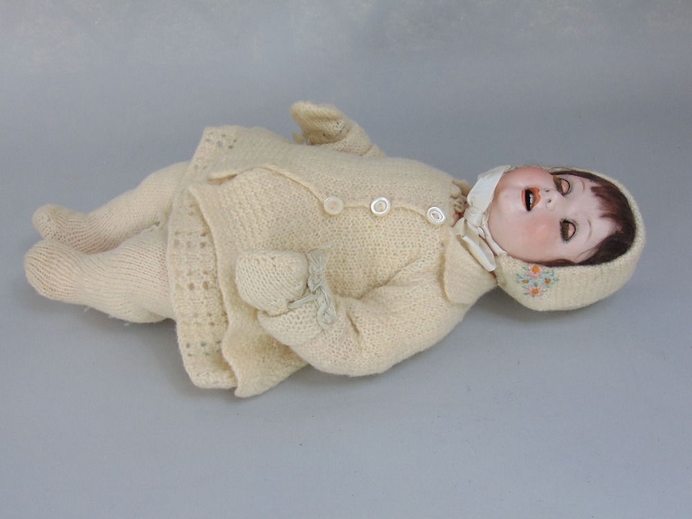 Vintage German bisque headed doll marked '300' with closing eyes, jointed limbs, open mouth and - Image 2 of 4
