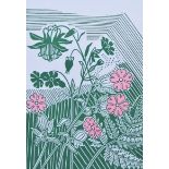 Edward Bawden (1903-1989) - 'Campion and Colombine', 44/500 lithograph, 25 x 18cm, framed