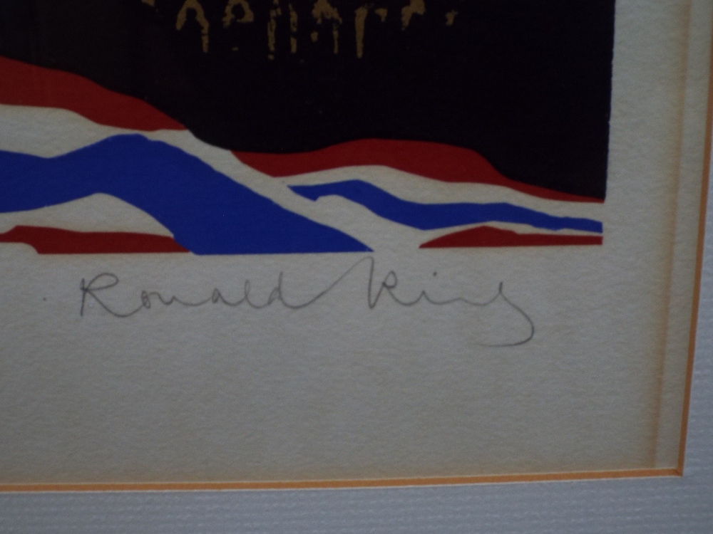 Ronald King (B.1932) - 'Kaliber Count', 'Mask Telecaster' and 'Golden Spout', signed, artist proof - Image 2 of 4