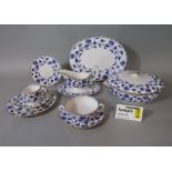 A collection of Spode Blue Colonel pattern wares comprising a pair of tureens and covers, an oval