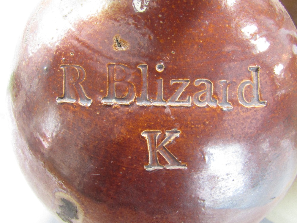 Four early 19th century flagons - R Blizard K - Wigan, Bristol, a further anonymous jar and a - Image 5 of 5