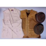 Collection of gentleman's country sportswear including a Deerhunter style waistcoat by Hunter size