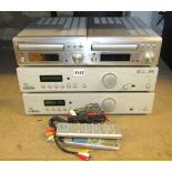 Two Denon CD receivers, model no UD-M30, together with a SP111 acoustic solution DAB/M Tuner and a