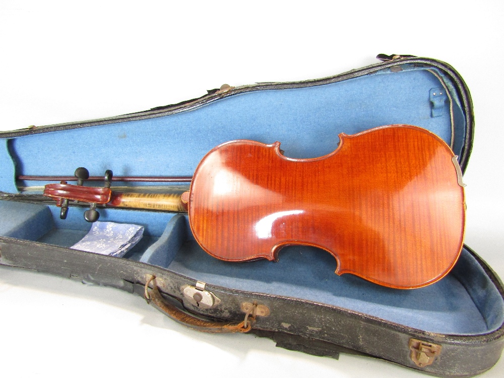 A violin case and a bow by Thiery of Paris, one piece back - Image 3 of 3