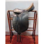 Good quality dressage saddle by Passier & Son (Hannover), "Grand Gilbert", 17.5 inches.