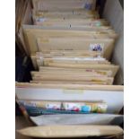 An extensive collection of unsorted and unopened stamp collections, mostly from M & N Haworth