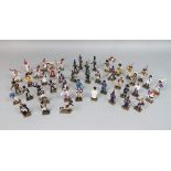 46 model figures depicting soldiers of Napoleonic era, lead alloy - hand painted