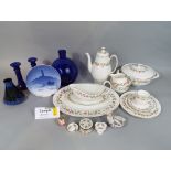 A collection of Wedgwood India Rose pattern wares including a pair of tureens and covers, pair of