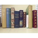 A mixed collection of books including The Voyages of Captain Scott, by Charles Turley with an