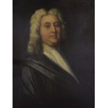 18th Century British School manner, bust length portrait of a portly gentleman, oil on canvas,