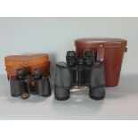 Two pairs of Carl Zeiss binoculars to include a Jenoptem 7x50 c/w case and strap, plus a Deltrintem