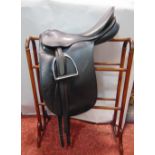 Good quality dressage saddle by Passier & Son (Hannover) "Grand Gilbert", 17.5 inches with