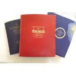 Two Strand and an Improved postage stamp albums containing GB and World stamps