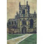 Richard Beer (1928-2017) - Trinity, signed limited edition coloured etching, edition number 56/