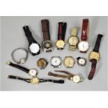 A collection of various gent's and ladies vintage wristwatches, to include a gent's Ingersoll 17