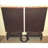 A pair of quad ESL-63 Electrostatic loud speakers, complete with power cables