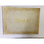 ROMA - 19th century vellum bound (incomplete binding), series of commercial photographs (approx