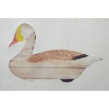 Arthur Nevin (American B.1929) - Set of three coloured limited edition prints of decoy ducks, all