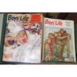 An extensive collection of Scouting magazines in folders dating from the 1950s and 60s, also