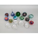 Collection of various good quality paperweights by Caithness and others (16)