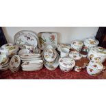 An extensive collection of Royal Worcester Evesham pattern wares including storage jars and