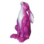 Penelope Flair the Pink Hare by Scott Holden, 46cm high From the 2018 Cotswolds Area Of