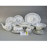 A quantity of Ridgways Melisande pattern wares including three tureens and covers, three further