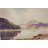Archibald Sandeman (Scottish 1887-1941) - Eilean Donnan, Loch Duick, watercolour on paper, signed