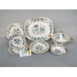 A collection of Mason's Palladian pattern dinnerwares comprising two oval graduated meat plates, a