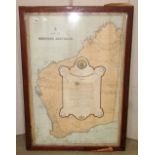 A framed citation addressed to Sir Frederick Napier Broom KCMG (a colonial administrator involved