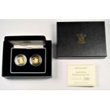 GOLD PROOF ELIZABETH II HALF-SOVEREIGN SET, 2004 & 2005 (2) No. 260, WITH C OF A, CASED, BOXED AND