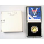 GOLD PROOF ELIZABETH II END OF WW II 60TH ANNIVERSARY £2, 2005, No. 0261, WITH C OF A, CASED AND