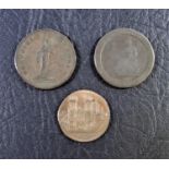 BRITISH 18TH CENTURY TOKENS, YORKSHIRE, YORK, HALFPENNY, OB. YORK MINSTER CATHEDRAL, ?YORK. 1795?