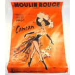 FRENCH MOULIN ROUGE PROGRAMME, THE COVER WITH A DANCER AND INSCRIPTION 'BAL DU MOULIN ROUGE PARIS'