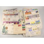 EIGHT SETS OF ROYAL MAIL MINT DEFINITIVE STAMPS, GEORGE V SILVER JUBILEE FIRST DAY COVERS, 7 MAY