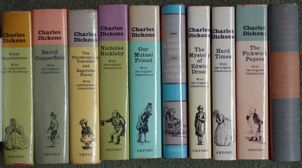 DICKENS. CHARLES, WORKS OF, OXFORD ILL. DICKENS, D.J.'S (10) OTHER WORLD CLASSICS (28) AND DOMBEY - Image 2 of 2