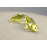 TWO UNMOUNTED CITRINE GEMSTONES (2)