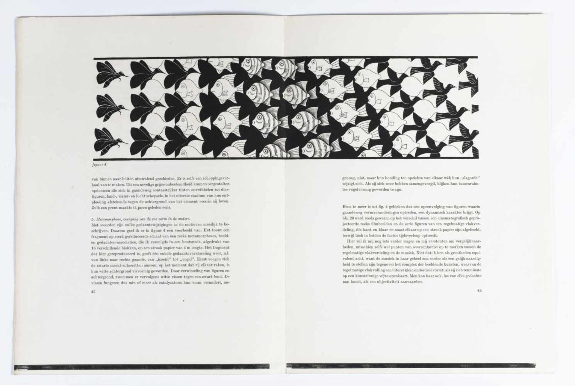 Maurits Cornelis Escher (1898-1972) Vijf bladzijdes uit 'Regelmatige vlakverdeling' door M.C. - Image 9 of 12